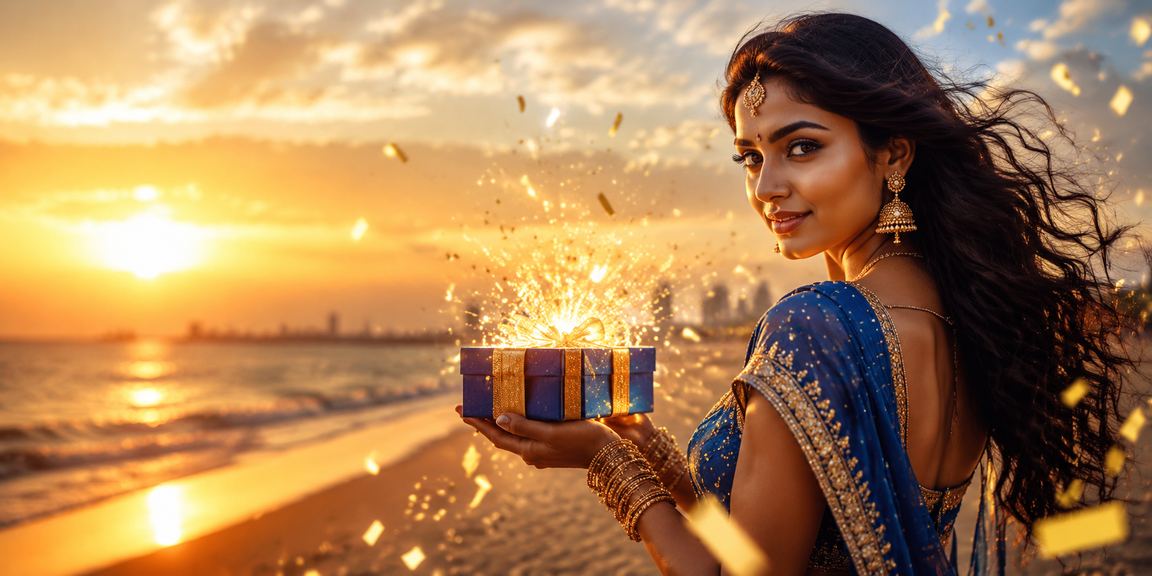 VIP jackpot coins and Indian Rupee tokens representing rewards